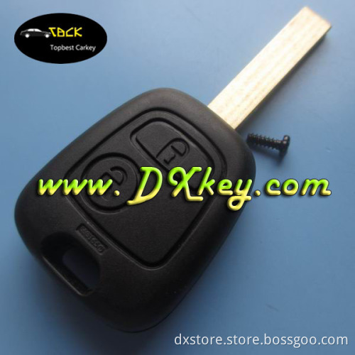 Best car key for peugeot 407 key with groove blade for peugeot remote key blank